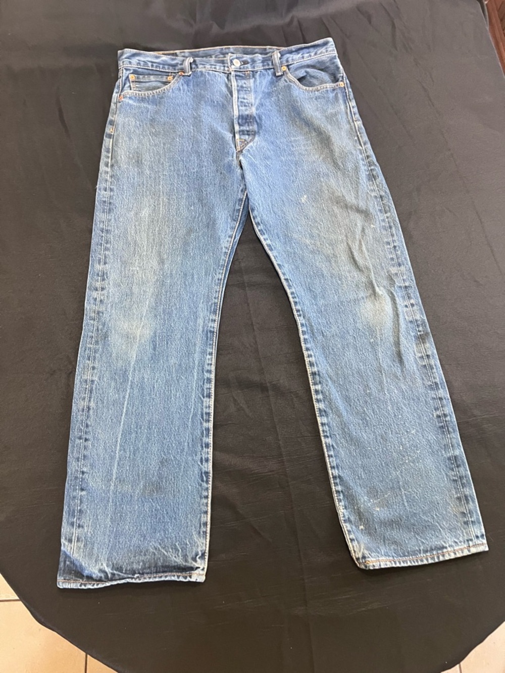 Levi’s 501 Men's Blue Straight-Leg Jeans 38x34
